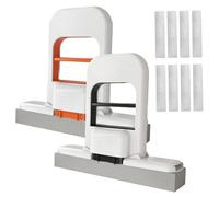 2-in-1 Mini Mop, 2PCS Mini Foldable Desktop Mop with 8 Replacement Heads - Hands-Free Squeeze Sponge Mops for Kitchen Counter, Bathroom, Glass & Car