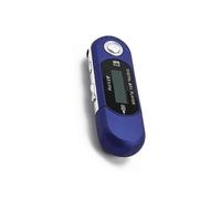 2 in 1 Mini MP3 Player Support 32G TF Card USB 2.0 Small Flash Drive Lightweight LCD Music Player with 3.5mm Audio Jack for Blue