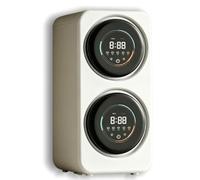 2-in-1 Mini Portable Washer and Dryer Combo,2 * 3.5L Front Drum Type Portable Clothes Washing Machines,Compact Dryer, with LCD Control Panel,High-Temperature Drying(White,Wall Mounted)