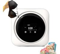 2 In 1 Mini Portable Washer and Dryer Combo, Mini Washing Machine with LCD Control Panel, Stainless Steel Drum, for Small items of clothing, Underwear, and Socks,Desktop