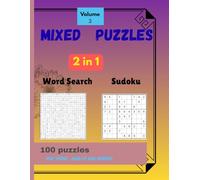 2 in 1 mixed word search and sudoku vol 3: 100 puzzle book volume 3 about word search , sudoku in biker theme , 9 x 9 grid sudoku , for biker ... seniors | 8.5 inch x 11 inch | 100 puzzles