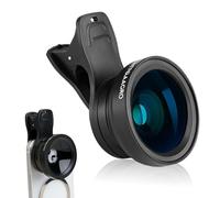 2 in 1 Mobile Phone Lens, 0.45X Super Wide Angle & 12.5X Macro Phone Camera Lens, Cell Phone Camera, Wide Angle Lenses, Camera Lens Kit, for Phone Android Most Mobile Phones and Tablets