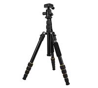 2 in 1 Monopod Tripod, Adjustable Folding 5 Section Telescopic Tripod Pole Stand Holder with Ball Head, Quick Release Plate and Hook Support 360-degree Panoramic for SLR Camera Travel Photography