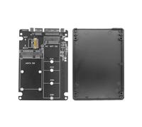 2 in 1 MSATA/M.2 NGFF to SATA III Adapter Converter Case Enclosure