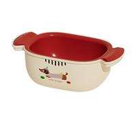 2 in 1 Multi-Function Drain Basket, Kitchen Colander Bowl, Veggie Wash Strainer, with Space-Saving Nesting Fit, Portable and Lightweight, 19.8x11.1x7.1cm, for Meal, Prep, Noodles, Salads, Cooked
