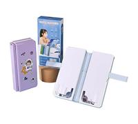 2 in 1 Multi-Function Pen Case Pencil Box and Foldable Reading Bookshelf Adjustable Reading Bracket for Student Office Supplies