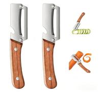 2 in 1 Multi-Function Vegetable Peeler with Ultra Sharp Stainless Steel Blade and Ergonomic Easy Grip Handle, Effortlessly Peel Potatoes Apples Carrots with Bottle Opener (2PCS)