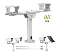 2-in-1 Multi-Purpose Camera Mount Kit, Swivel Duckbill Tube Bracket with Expandable Installation Design for Security Camera & Solar Panel Outdoor Monitoring