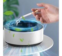 2 in 1 Multifunctional Indoor Smokeless Ashtray, 360° Surround Suction Intelligent Air Purifier, White