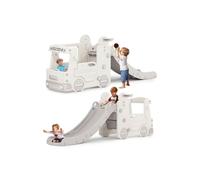 2 In 1 Multifunctional Slide and Bus Children's Toy, Suitable for Indoor and Outdoor Use Living and Home Grey One Size