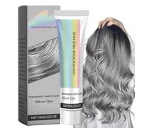 2 In 1 Natural Essence Extract Silve/r Ha/ir Dye,Instant Hairstyle Cream D/ye,Perment Hair Color Sil/ver D/ye,Silv/er Hai/r Dy/e Permanent,Silver Gray Natural Ha/ir Dy/e Cream,At-Home Hair Colour