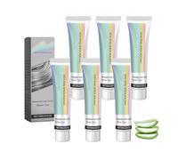 2-in-1 Natural Essence Extract Silver Hair Dye, Persistenc Fashion Color Hairs, Silver Metallic Hair Dye Cream, Nourishing & Dyeing For Men Women Colors In Minutes, For All Types (6pcs)