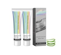 2-in-1 Natural Essence Extract Silver Hair Dye, Persistenc Fashion Color Hairs, Silver Metallic Hair Dye Cream, Nourishing & Dyeing For Men Women Colors In Minutes, For All Types (2pcs)
