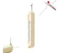 2-in-1 Needle Splitter, 2-in-1 Thread and Trimming Tool, Stretch Needle Thread Tool for Hand Sewing Knitting Craft Quilting Supplies (White)