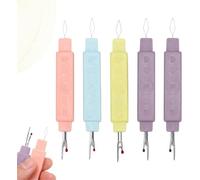 2 in 1 Needle Threader Seam Ripper, 2024 Newest Seam Rippers for Sewing, Needle Threaders for Hand Sewing,Threading and Seam Remover Seam Ripper Tool for Sewing Knit Quilting (5 Pcs)