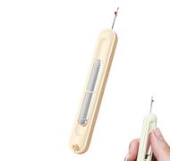 2 in 1 Needle Threader Seam Ripper, Plug-in Needle Threaders Seam Rippers for Sewing, Embroidery Stitch Removal Tool and Auto Needle Threader Tool, Sewing Supplies (White)
