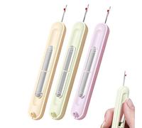 2 in 1 Needle Threader Seam Ripper, Plug-in Needle Threaders Seam Rippers for Sewing, Embroidery Stitch Removal Tool and Auto Needle Threader Tool, Sewing Supplies (3PCS)