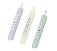 2-in-1 Needle Threader & Seam Ripper Tool, 3Pcs Retractable Sewing Needle Threader and Seam Ripper, Needle Threaders for Hand Sewing, Knitting, Cross Stitch, Embroidery (3 Colors)
