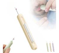 2 in 1 Needle Threader Seam Ripper,Upgraded Needle Threader Seam Ripper Tool,Retractable Seam Thread Stitch Remover,Thread Cutters Unpicker for Hand Sewing Knitting Quilting Disassembly Supplies