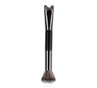 2 in 1 Nose Contour Brush, Dual-Ended U-Shaped Nose Sculpting & Blush Brush Precision Fluffy Contouring Brushes Perfect Defining Angled Cheek Bones, Highlight, Powder, Contour, Makeup Beginners