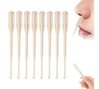 2-in-1 Nose Hair Cutter,2pcs Double Sided Nose Hair Knife & Ear Picker,Portable Manual Nostril Nasal Hair Cutter Tool for Travel Home Use (8PCS)