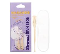 2-in-1 Nose Hair Trimmer | Nose Hair Cleaner | 360 Degree Rotating Nose Hair Trimmer | Portable Manual Nostril Hair Removal Device with Ear Cleaner for Women and Men