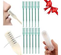 2 in 1 Nose Hair Trimmer, Upgraded Manual Double Sided Nose Hair Knife, Nose Hair Removal Tool 360° Rotating Nose Hair Trimmer, Manual Nose Hair Trimmer (12PC,Grün)