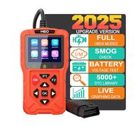2 in 1 OBD2 Scanner Diagnostic Tool for Car/Motorcycle,Professional Check Engine Code Reader,Battery Tester,Live Data,Freeze Frame,I/M Readiness,Works for All Vehicles Since 1996