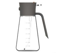 2 in 1 Oil Sprayer and Pourer for Baking Grilling Roasting Frying and Salad Dressing Using Borosilicate Glass Construction (gray)