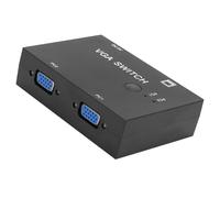 VGA Switcher, 2-In-1-Out 2 PC to 1 Monitor VGA Switch Box Support VGA/XVGA/SVGA/UXGA/Multi-sync Display, Splitter VGA Adapter Resolution up to 1920x1440 for Computer PC Laptop Desktop
