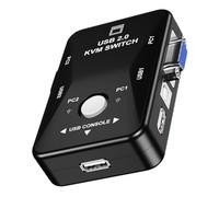 2 in 1 out Kvm Switcher Manual Vga USB Keyboard Mouse Box