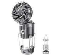 2-in-1 Outdoor Adventure Solar Light and Portable Fan,Solar Camping Lantern with Fan, Folding Lighting Strong Light, Rechargeable,USB Rechargeable LED Lanterns for Camping,Barbecue,Fishing (Silver)