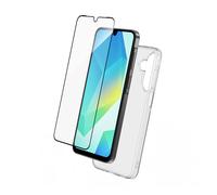 2-in-1 Pack Soft Case and Tempered Glass Screen Protector for Galaxy A17 4G / 5G