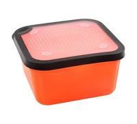 2 in 1 Pellet Strainer and Redworm Bait Box with Inner Frame for Draining Carp Fishing Tackle, Perforated Lid for Live Baits, Hemp, Meat, Casters(8.5-OS)