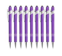 2-in-1 Personalized Retractable Ballpoint Pen with Stylus for Business Office Graduation Birthday, Custom Text/Name/Message, Messages Pen for Father's Day, Mother's Day, Adults Kids Gifts