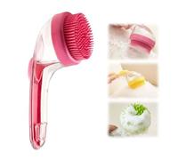 2-in-1 Pet Bath Brush with Shampoo Dispenser,dog combs for grooming | 18cm Ergonomic Grooming Tool for Dogs/Cats Self-Lathering & Massage Design - Perfect for Home Bathing & Spa-Like Grooming