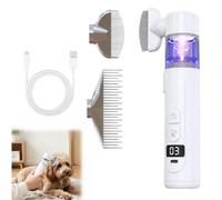 2 in 1 Pet Combs, Electric Pet Flea Remover Brush & Detangling Comb, 360°Rotating Cat Dog Flea Brush Pet Hair Remover, Cat Dog Grooming Tools, Soothing Massage Brush (1Set)