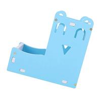2 in 1 Pet Feeder, Blue, Wood Plastic Board, Food and Water Dispenser - Durable Design, Easy Installation, Suitable for Small Pets