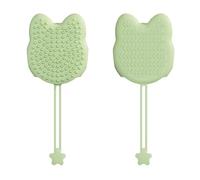 2 In 1 Pet Grooming Gloves Adorable Cat Head Shape Pet Grooming Massage Glove Grooming For Dogs Cats Rabbits On Wet Or Dry Hair Pet Hair Gloves 1 PC Sqk360 (A, A)