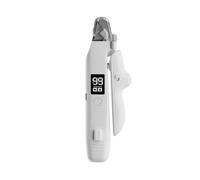 2 in 1 Pet Nail Clippers and Nail Grinder, Rechargeable Dog Claw Trimmer with 2 LED Light, Quiet Electric Cat Claw Grinder with Safety Guard and LED Screen for Puppy Kitten (White)