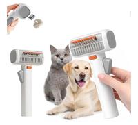 2-in-1 Pet Self-Detangling & Grooming Comb - Cats & Dog Dematting Brush & Undercoat Rake, Gentle Undercoat Rake & Brush for Long or Short Hair, Removes Mats, Tangles & Loose Fur, Ultimate Care (1Pcs)