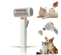 2-in-1 Pet Self-Detangling & Grooming Comb - Undercoat Rake For Dogs & Cats - Gentle Undercoat Rake & Brush for Long or Short Hair, Removes Mats, Tangles & Loose Fur (1PCS)