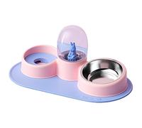 2 In 1 Pet Tableware Dog Water Food Bowl Non-Spill Automatic Dispenser Combo Set For Panda Bowl Food Dispenser Automatic
