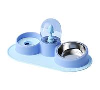 2 In 1 Pet Tableware Dog Water Food Bowl Non-Spill Automatic Water Dispenser Combo Set For Panda Bowl Food Water Dispenser