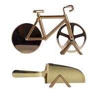 2 in 1 Pizza Bike Shaped Cutter, Pizza Cutter, Stainless Steel Pizza Cutters Wheel Roller with Pizza Shovel