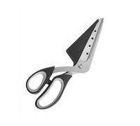 2-in-1 Pizza Cutter and Server, Stainless Steel Blade, Ergonomic Soft Grip Handle, Easy to Clean, Pizza Scissor and Spatula Combo, Multi-Purpose Kitchen Tool