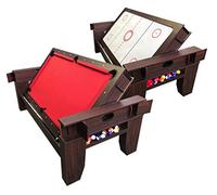 2 in 1 pool table Red Pool Table Billiard became an Air Hockey Table with accessories 7Ft billardhockey