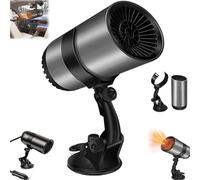 2 In 1 Portable Car Heater and Fan, 360° Rotation Plug-in Space Car Heaters - Adjustable 12V Car Defroster & Cooling Fan for Vehicles