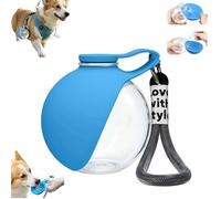 2 in 1 Portable Dog Water Bottle & Bowl, Foldable Pet Waters Bottle Plastic Bottles & Silicone Bowl, Easy Carry Leak-Proof Dog Water Bottles for Outdoor Walking, Hiking & Travel