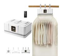2-in-1 Portable Electric Clothes Dryer 600W with Timer, 100L | 600W Mini Portable Heat Pump Dryer with 1-8 Hour Timer, Small Hot Air Dryer for Home, Home and Travel